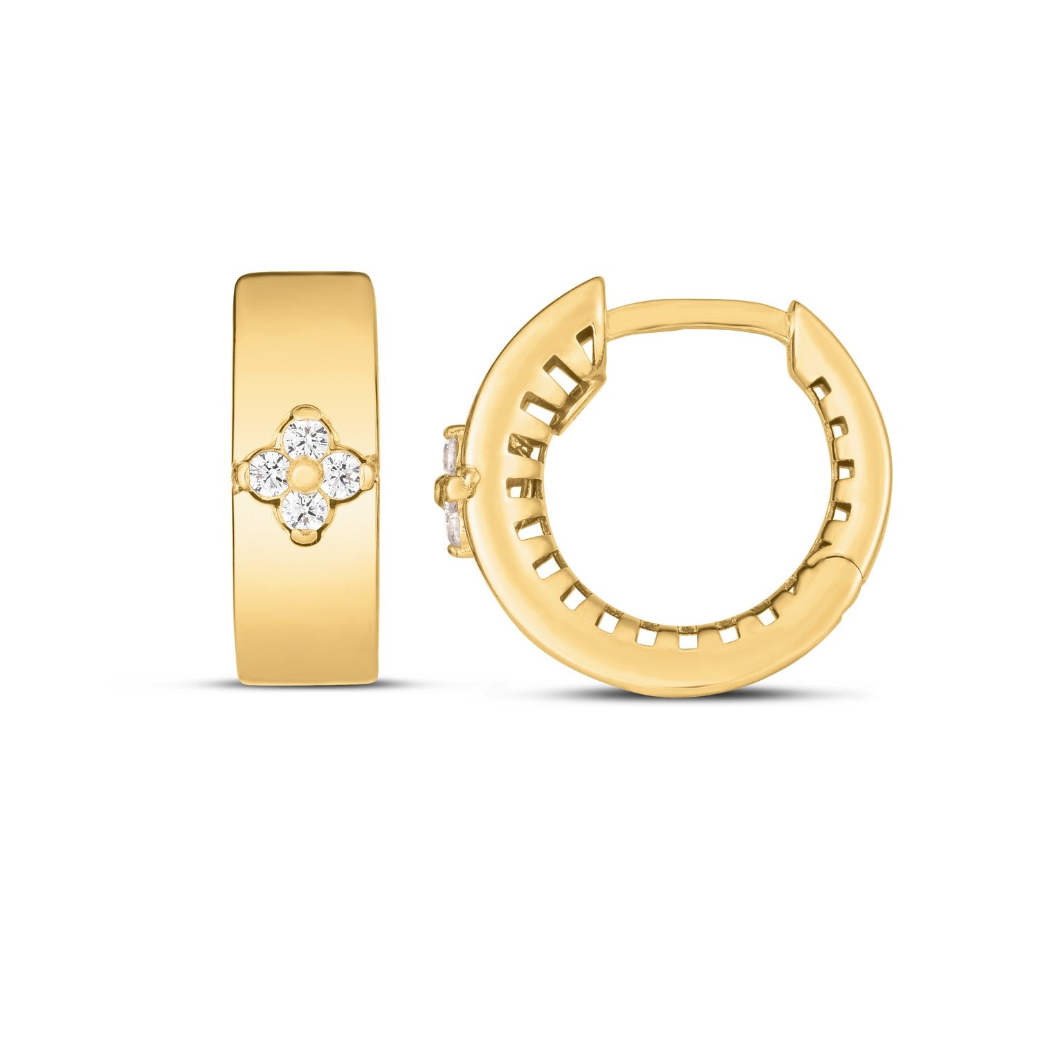 Trilogy Diamond Clover in 14K Yellow Gold