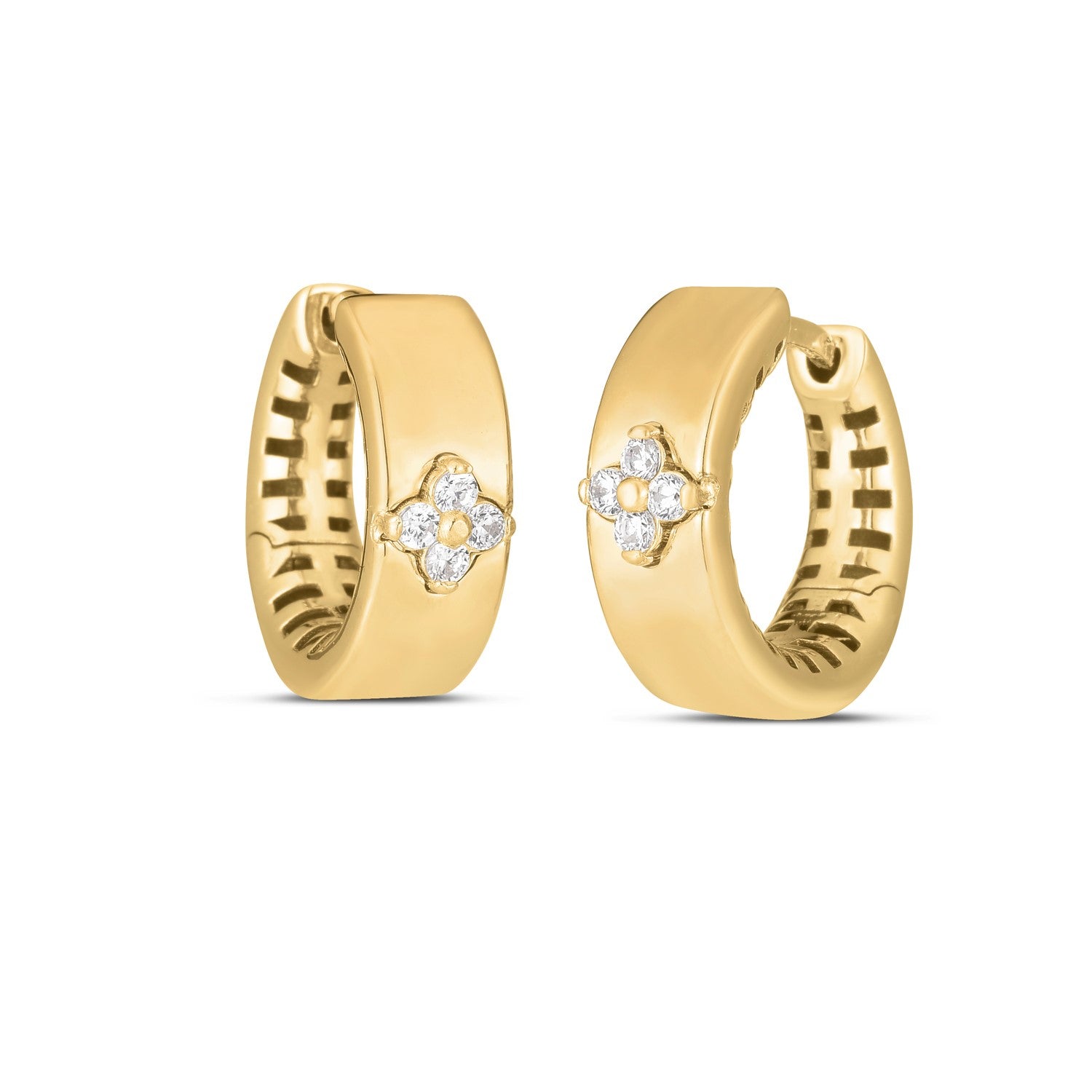 Trilogy Diamond Clover in 14K Yellow Gold