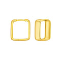 14 Yellow Square Hoop in 14K Yellow Gold