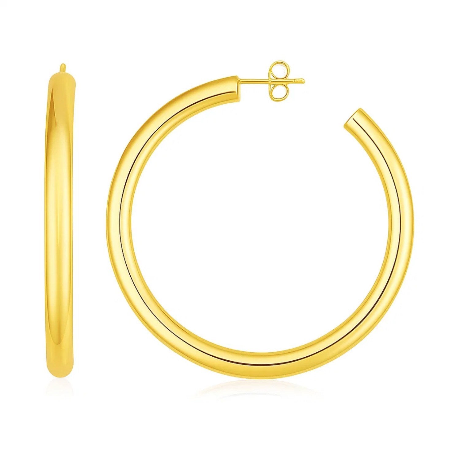 Polished Hoop in 14K Yellow Gold