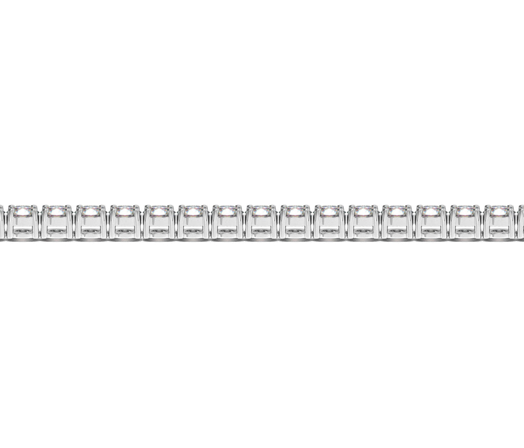 10 CTW Lab-Grown Diamond Tennis Bracelet — 14KT White Gold