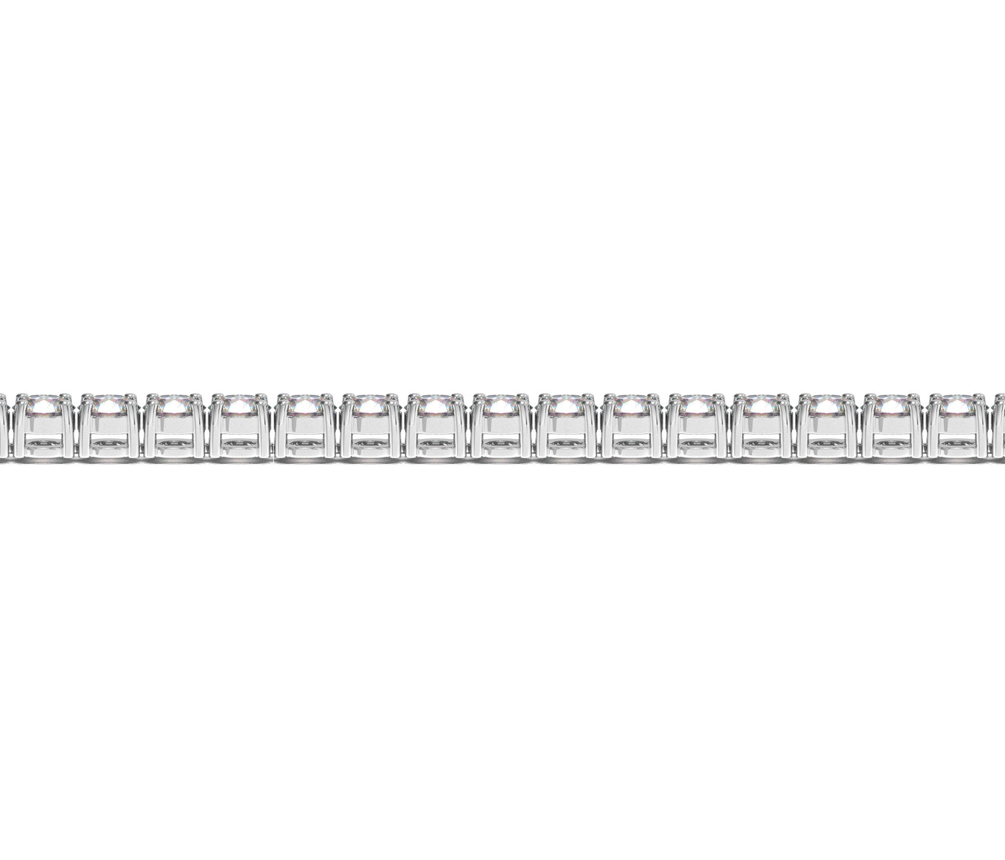 10 CTW Lab-Grown Diamond Tennis Bracelet — 14KT White Gold