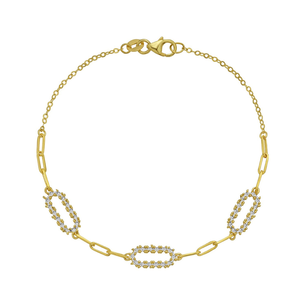 Diamon Oro Paperclip in 14KT Yellow Gold