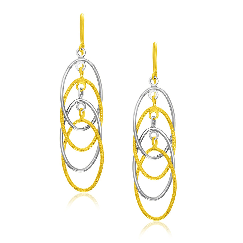 Multiple Layer Interlaced in 14K Two-Tone Gold