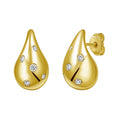 Diamond Raindrop in 14K Yellow Gold