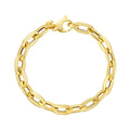 Long Mirror Rolo Link Chain in 14KT Yellow Gold
