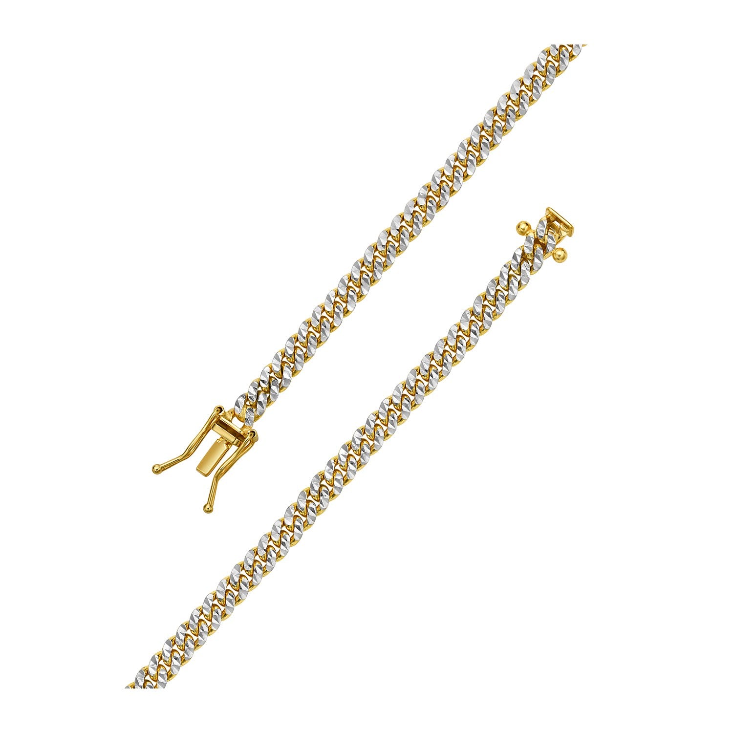 14KT Yellow Gold Miami Cuban Link Chain — Classic — 4mm