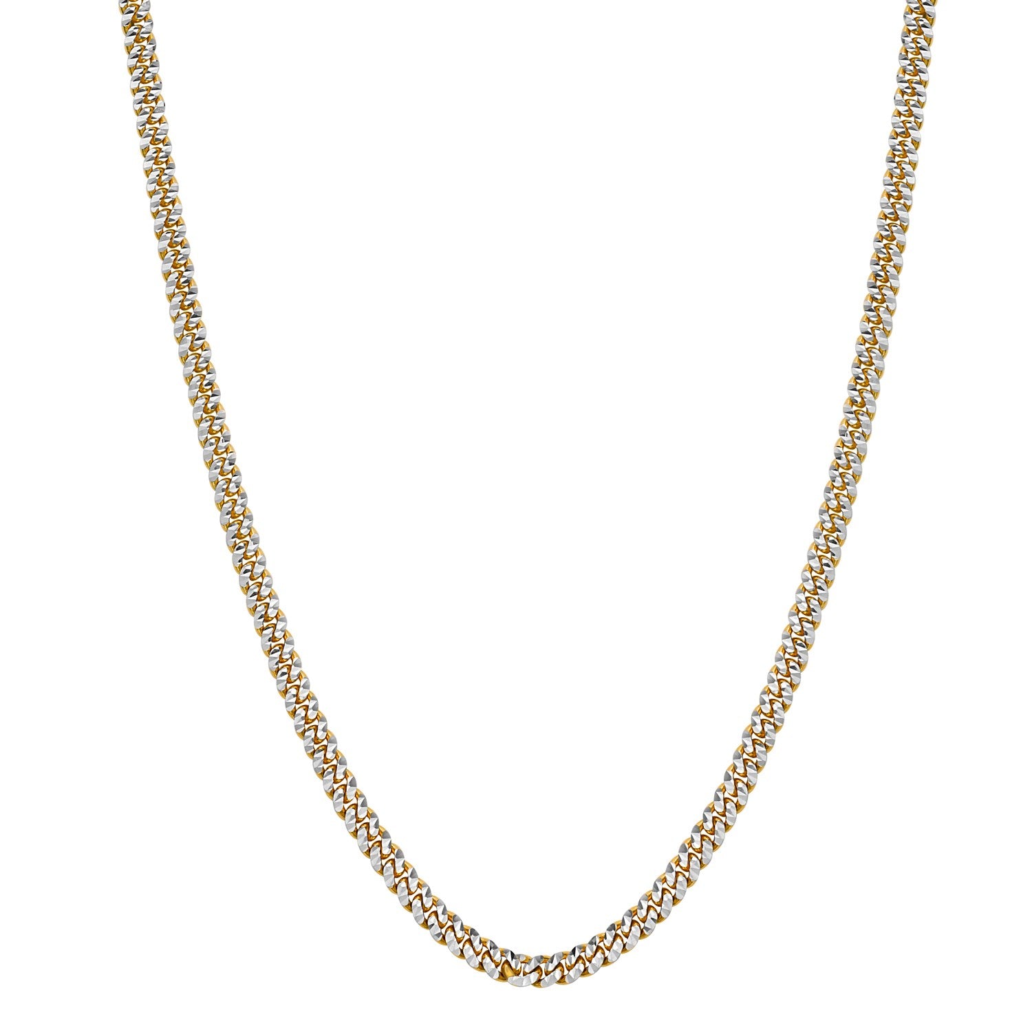 14KT Yellow Gold Miami Cuban Link Chain — Classic — 4mm