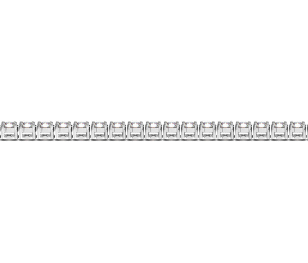 7 CTW Lab-Grown Diamond Tennis Bracelet — 14KT White Gold