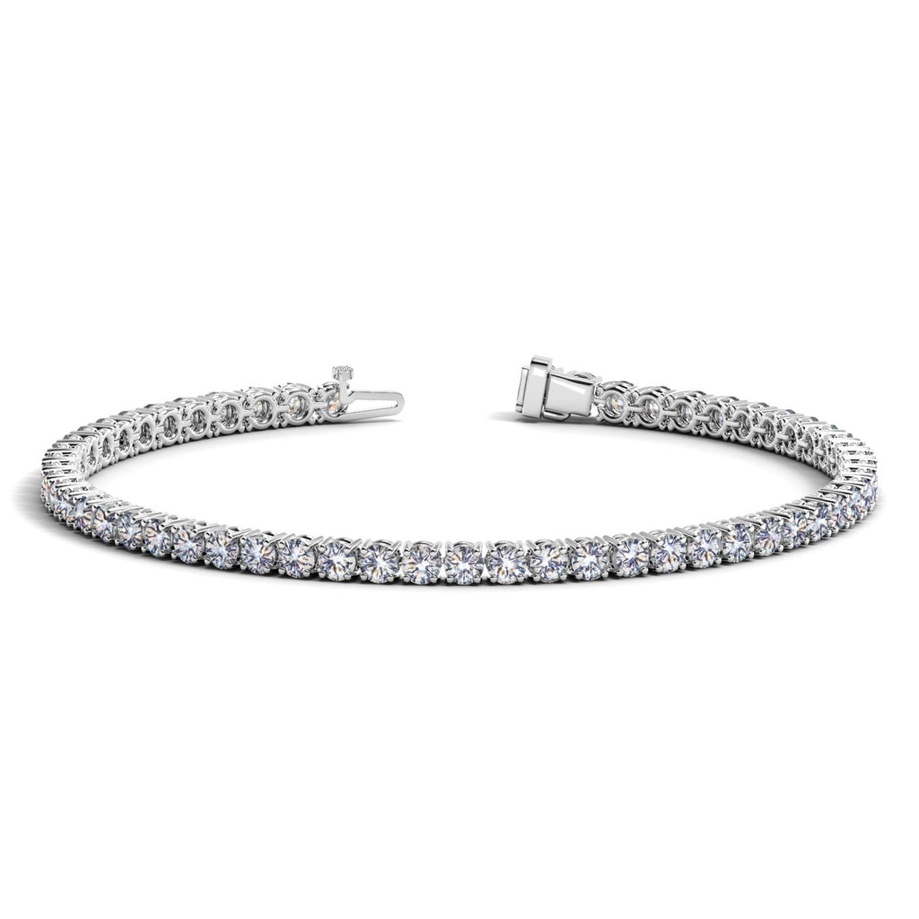 5 CTW Lab-Grown Diamond Tennis Bracelet — 14KT White Gold