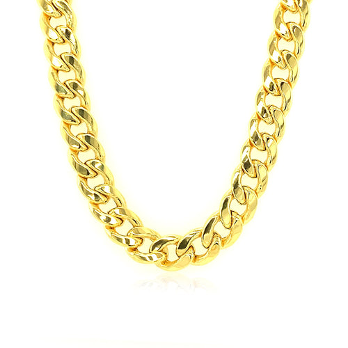 10KT Yellow Gold Miami Cuban Link Chain — Bold — 7mm