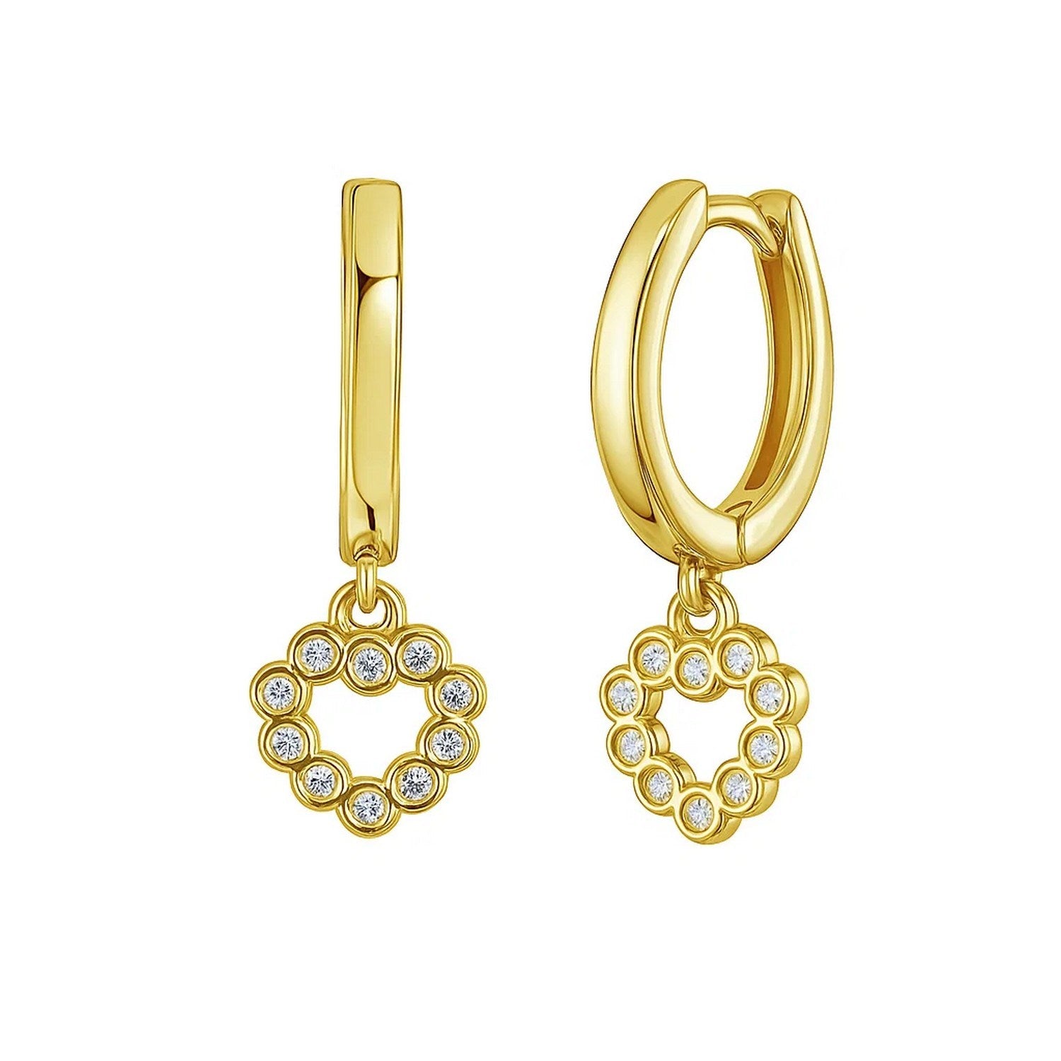 Petite Diamond Heart in 14K Yellow Gold