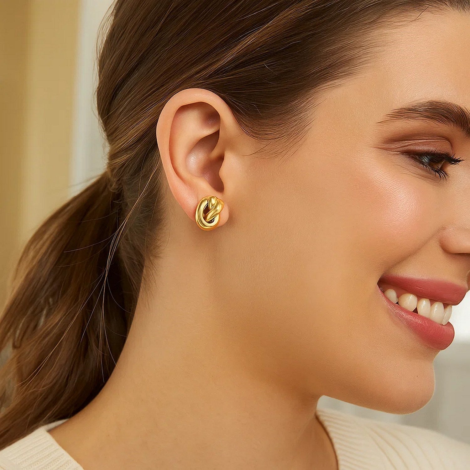 Polished Knot in 14K Yellow Gold