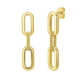 Mini Diamante Paperclip in 14K Yellow Gold