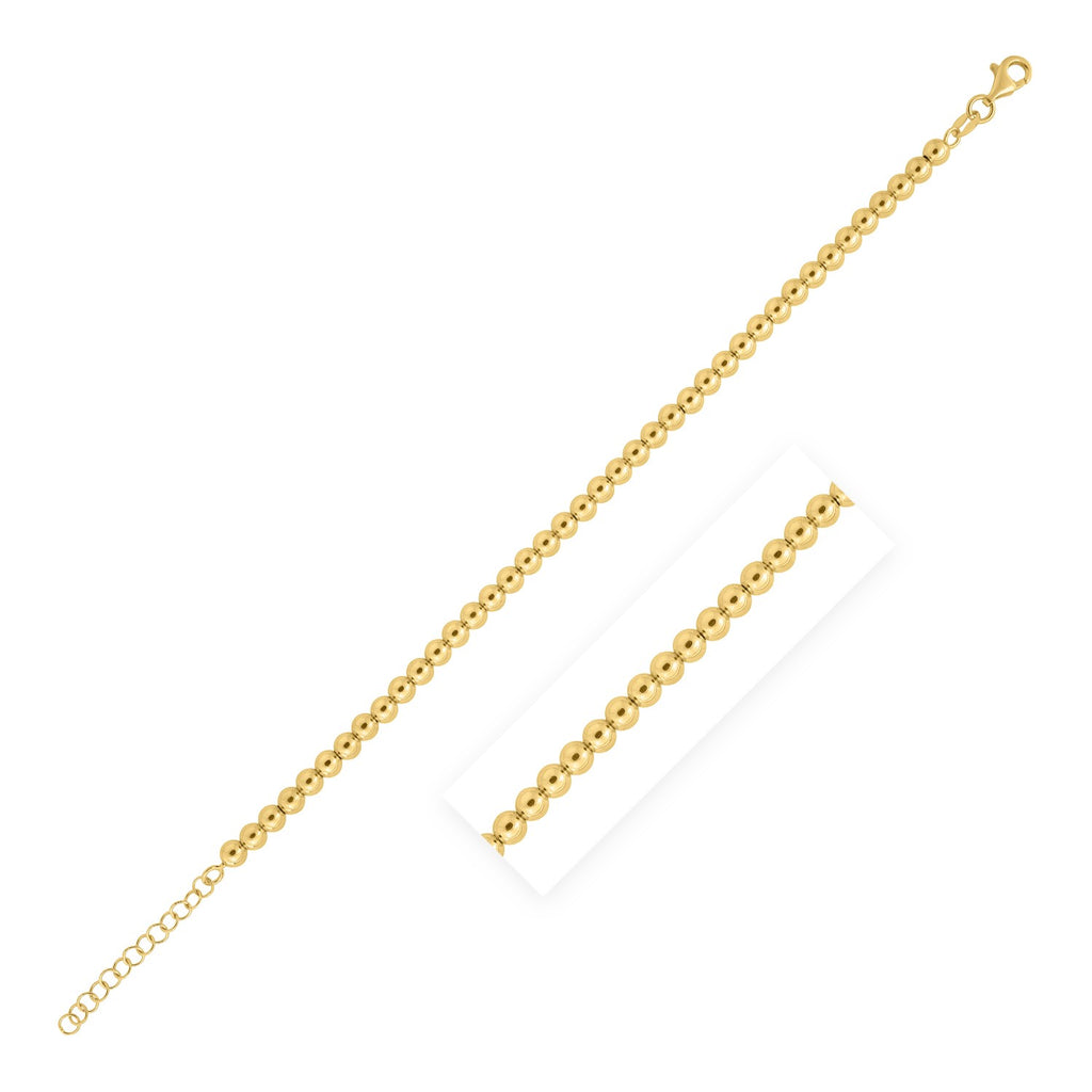 Bead in 14KT Yellow Gold