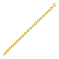 Polished Oval Link in 14KT Yellow Gold