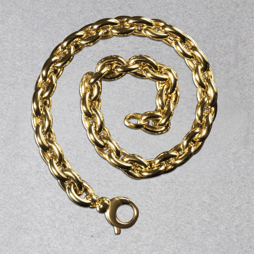 Polished Oval Link in 14KT Yellow Gold