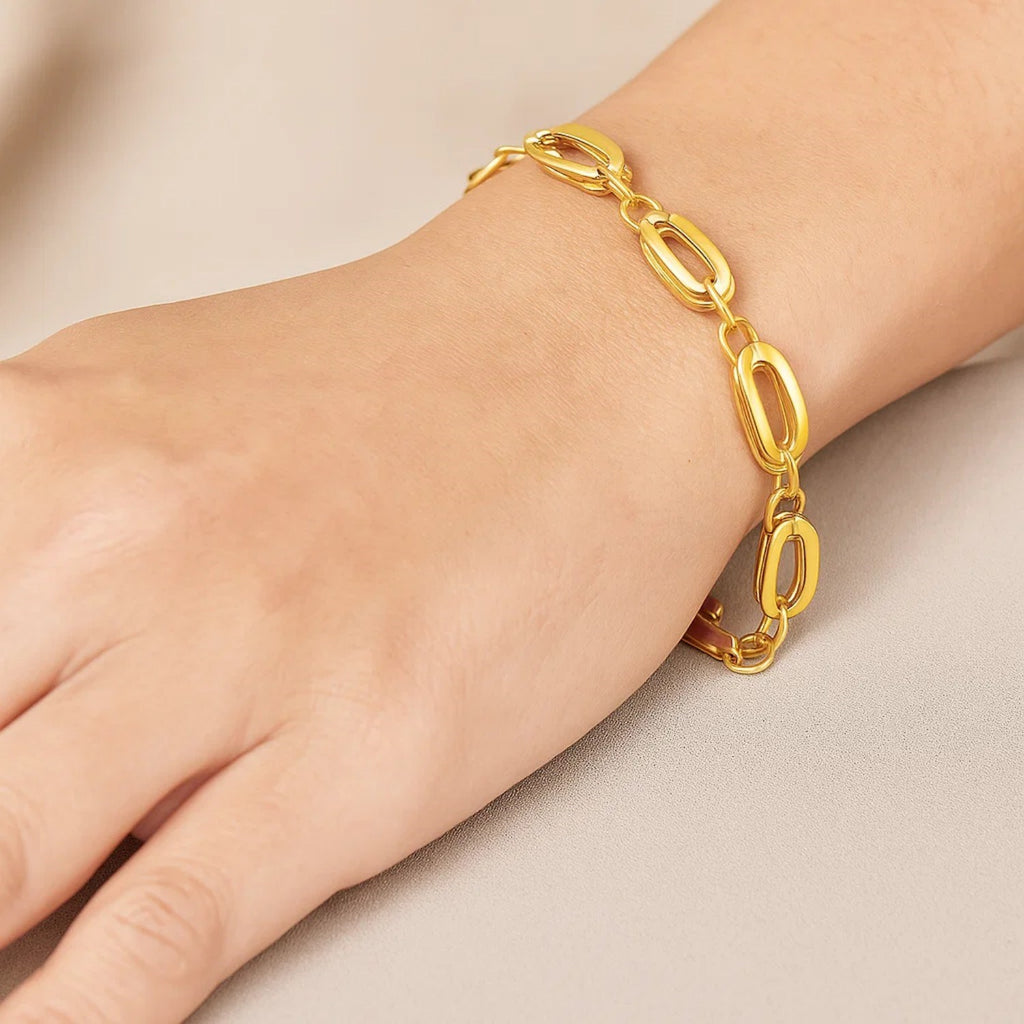 Long Double Oval Links in 14KT Yellow Gold