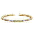 5 CTW Lab-Grown Diamond Tennis Bracelet — 14KT Yellow Gold