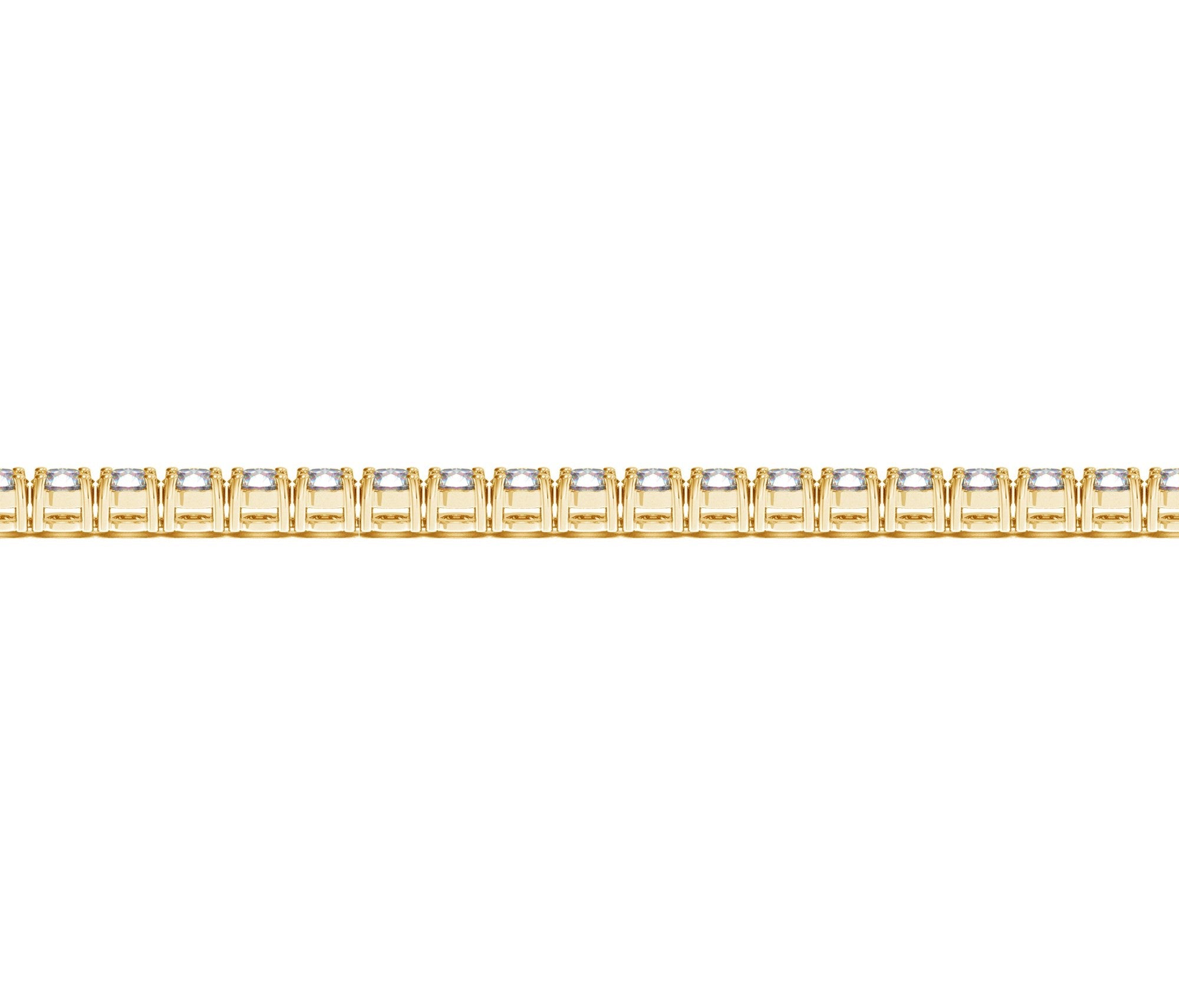 5 CTW Lab-Grown Diamond Tennis Bracelet — 14KT Yellow Gold