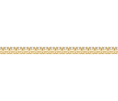5 CTW Lab-Grown Diamond Tennis Bracelet — 14KT Yellow Gold