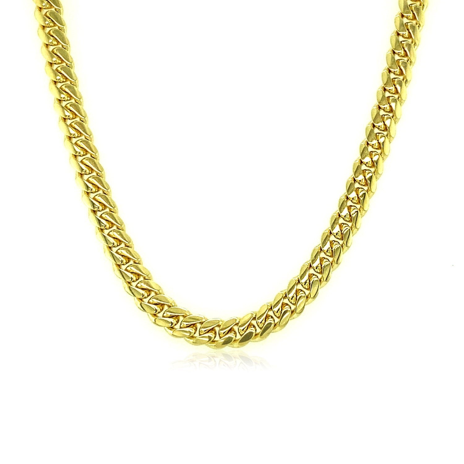 10KT Yellow Gold Miami Cuban Link Chain — Classic — 4mm