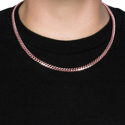 14KT Rose Gold Miami Cuban Link Chain — 6mm