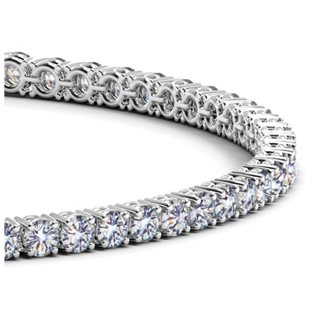 4 CTW Lab-Grown Diamond Tennis Bracelet — 14KT White Gold