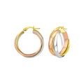 Woven Hoop in 14K Yellow Gold