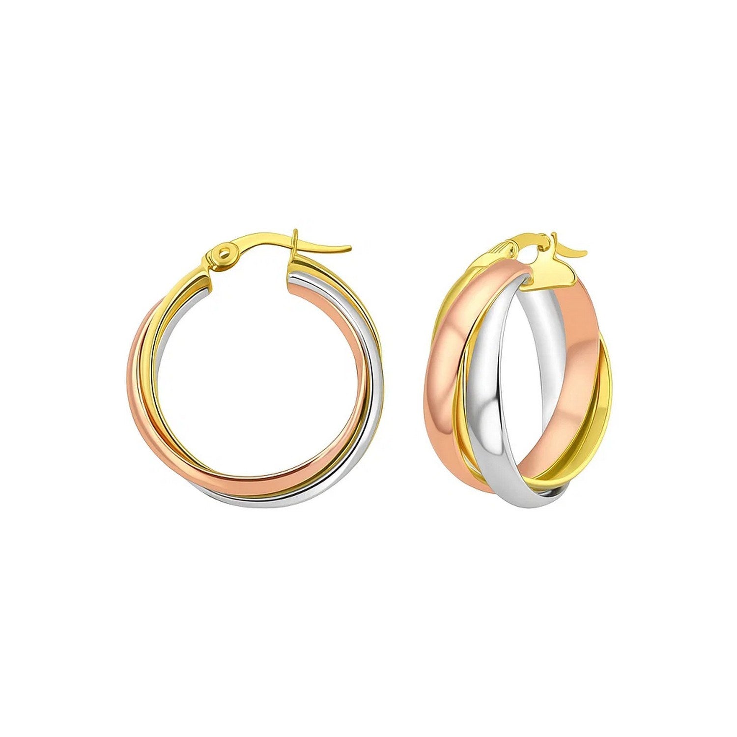 Woven Hoop in 14K Yellow Gold