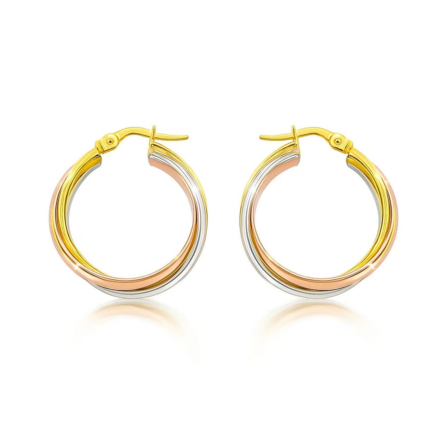 Woven Hoop in 14K Yellow Gold