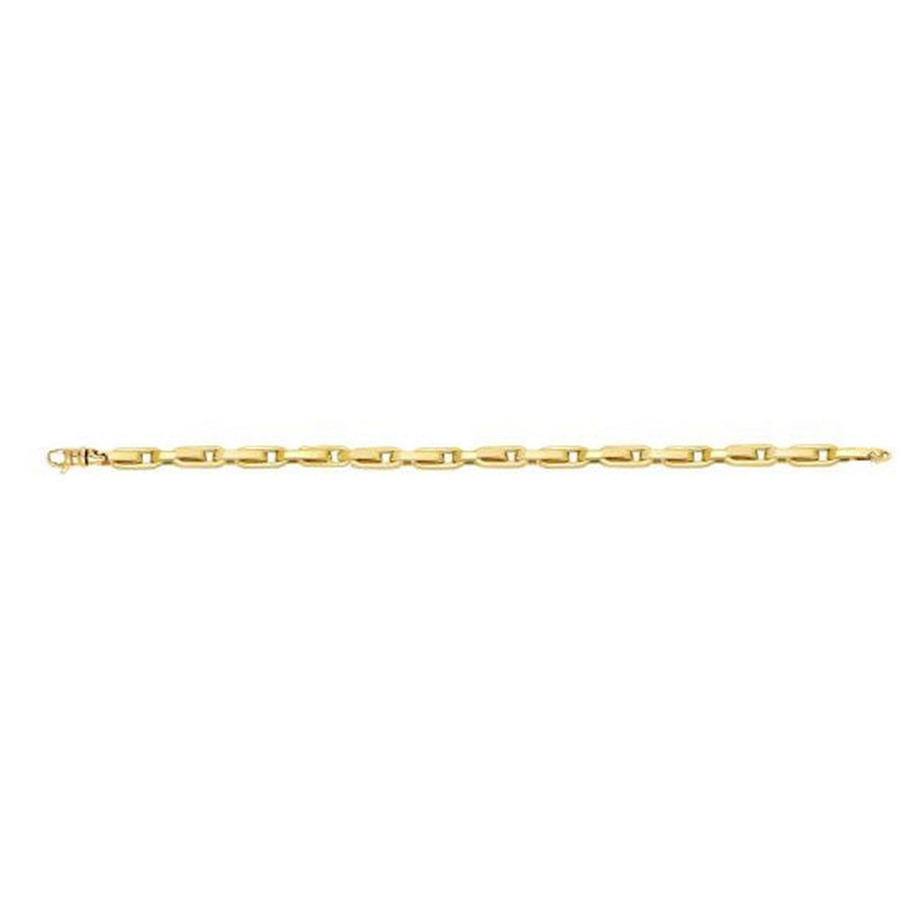 Fancy Oval Box Link in 14KT Yellow Gold