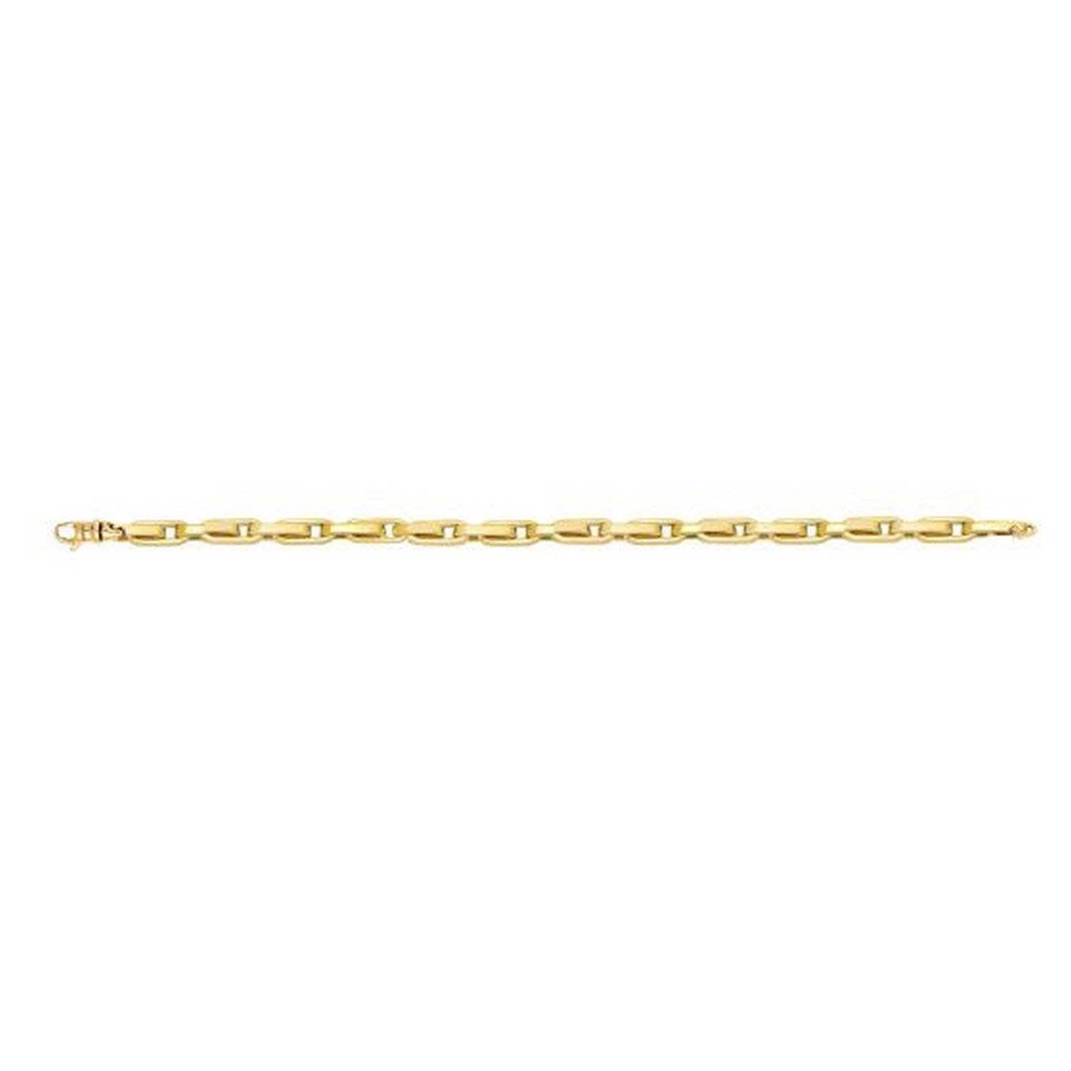 Fancy Oval Box Link in 14KT Yellow Gold
