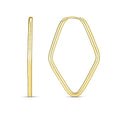 Endless Marquise Hoops in 14K Yellow Gold