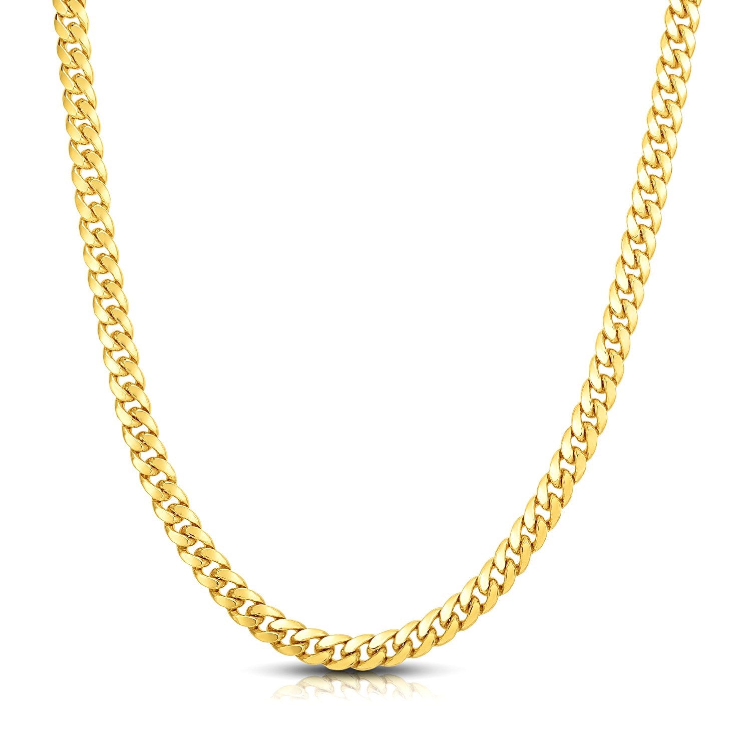 10KT Yellow Gold Miami Cuban Link Chain — Bold — 7mm