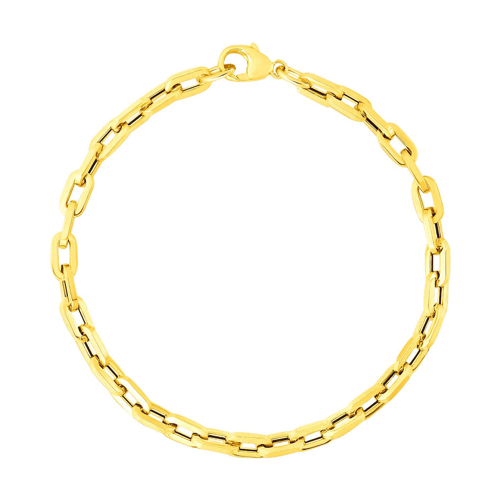 7 1/2 inch Paperclip Chain in 14KT Yellow Gold