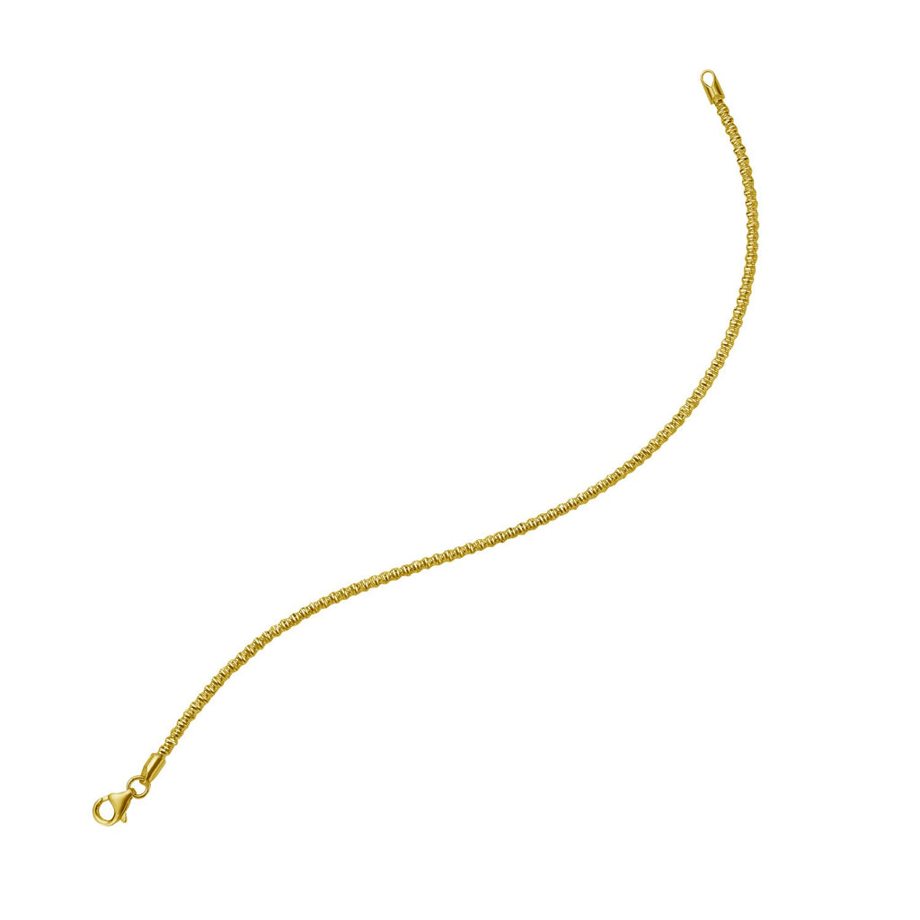 Sparkle Spring Chain in 14KT Yellow Gold