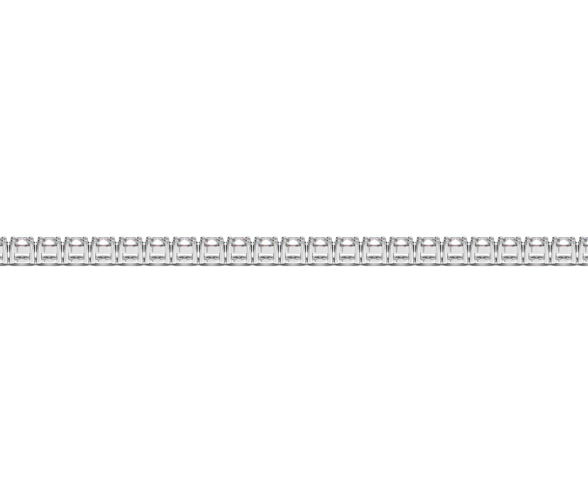 3 CTW Lab-Grown Diamond Tennis Bracelet — 14KT White Gold
