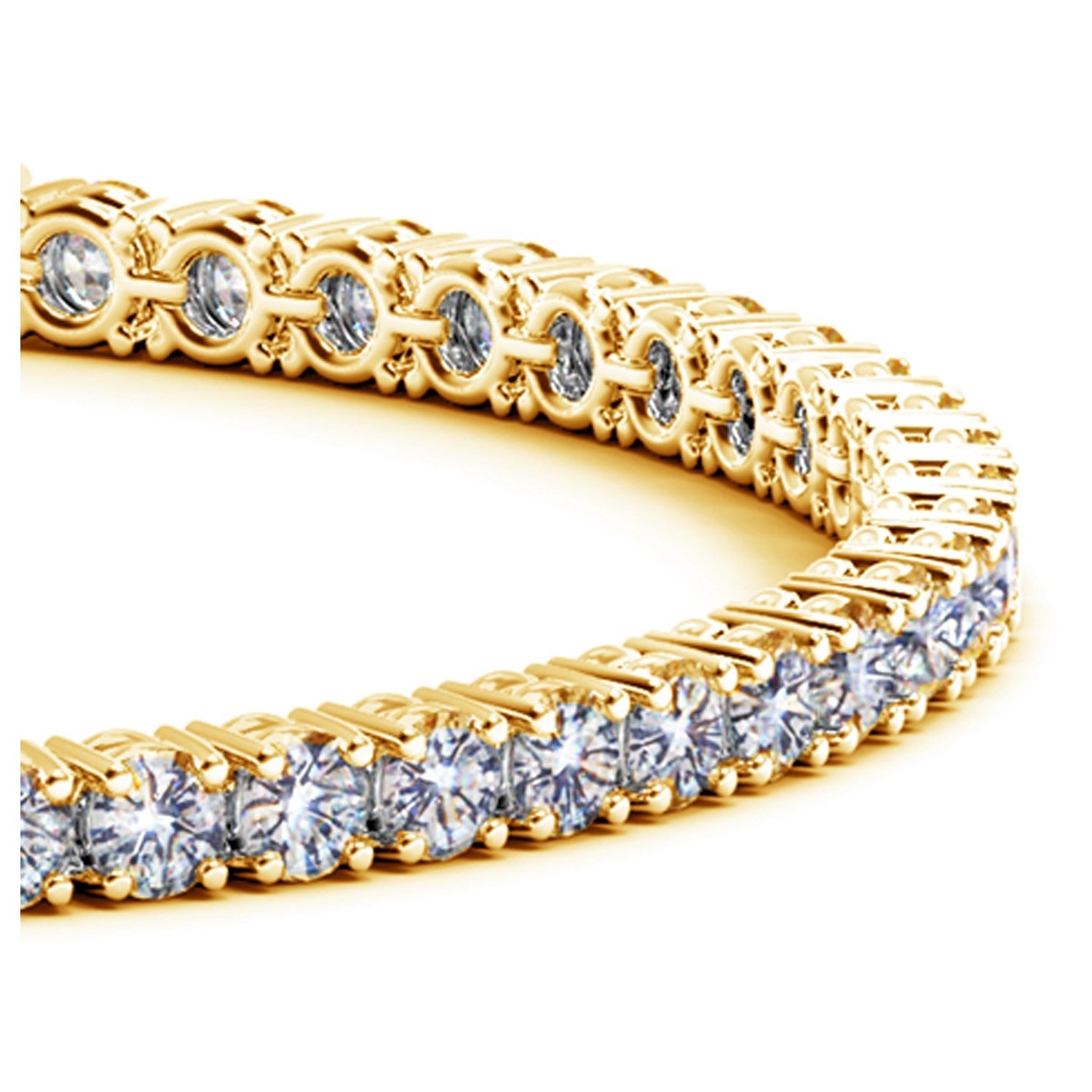 6 CTW Lab-Grown Diamond Tennis Bracelet — 14KT Yellow Gold
