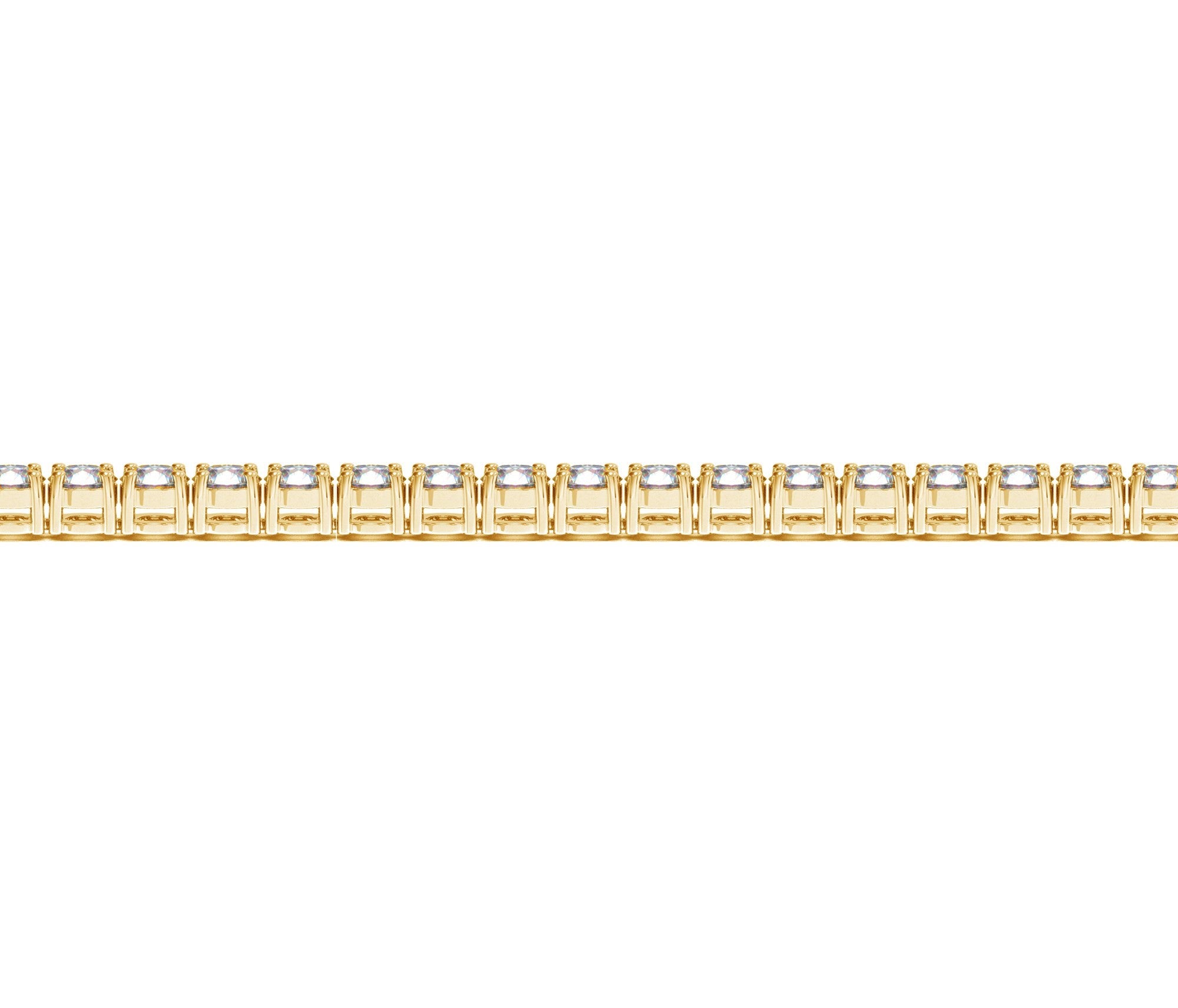 6 CTW Lab-Grown Diamond Tennis Bracelet — 14KT Yellow Gold