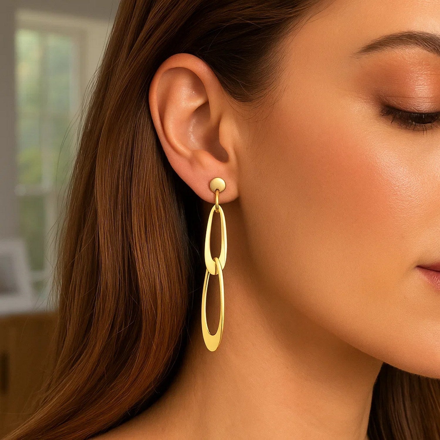 Italian Oval Link in 14K Yellow Gold