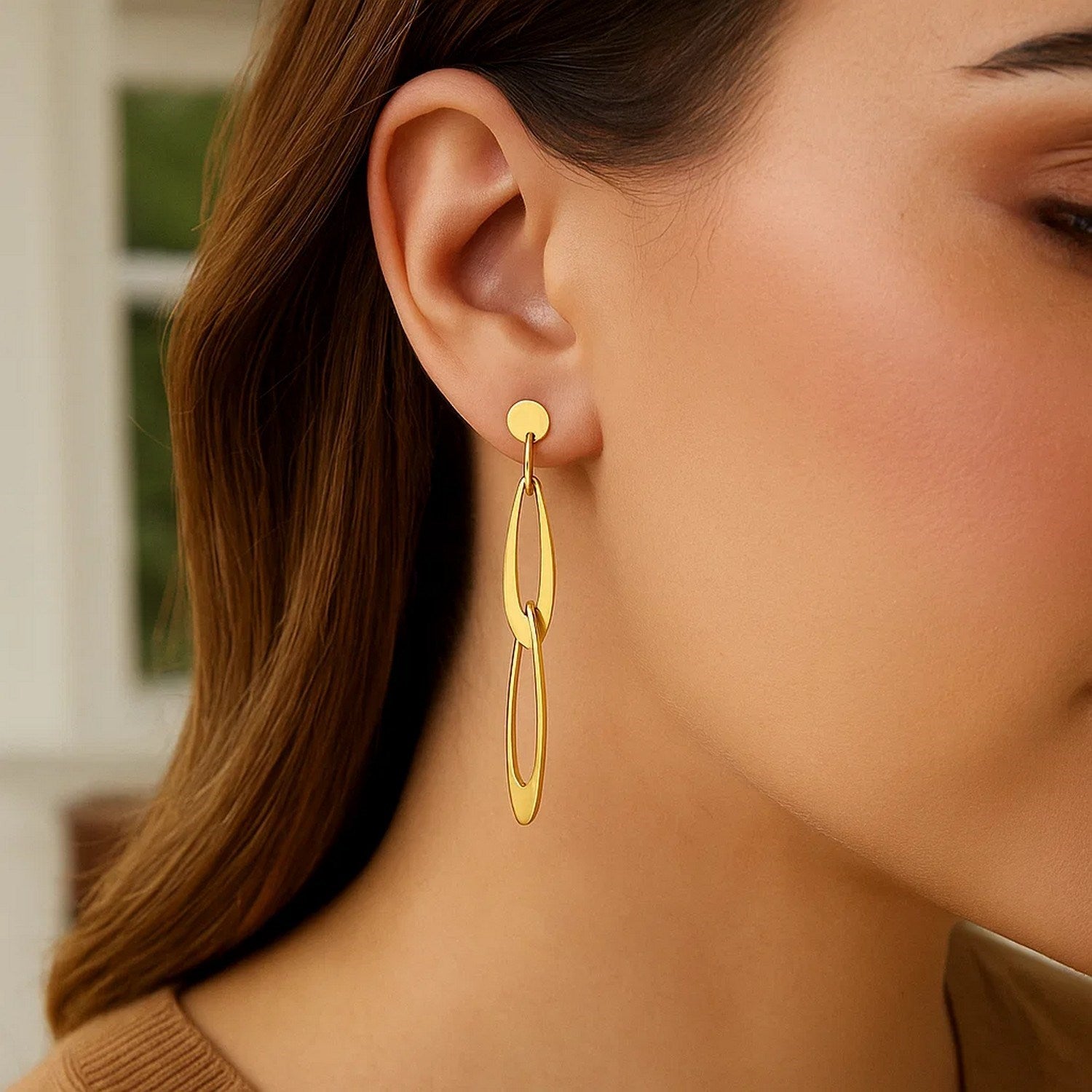 Italian Oval Link in 14K Yellow Gold