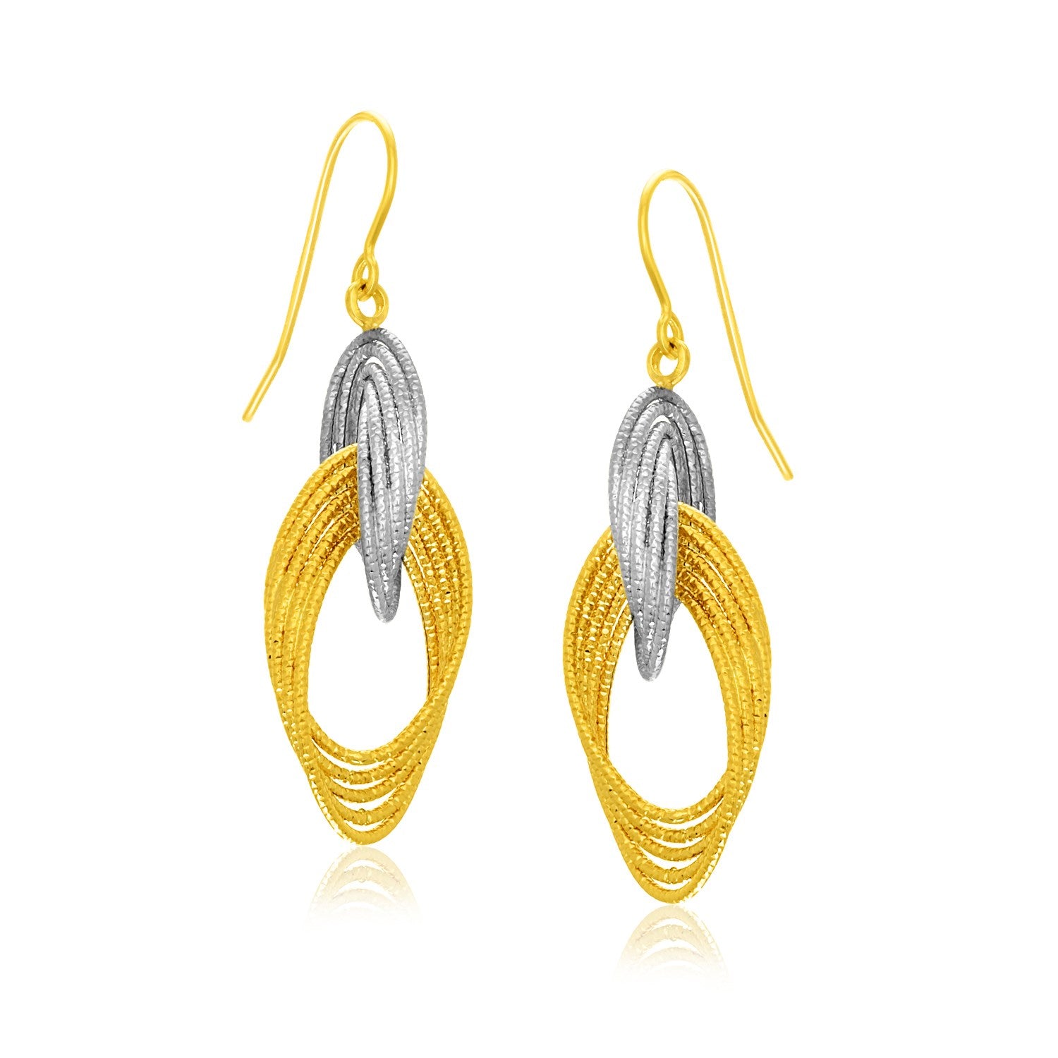 Interlaced Multiple Row in 14K Two-Tone Gold