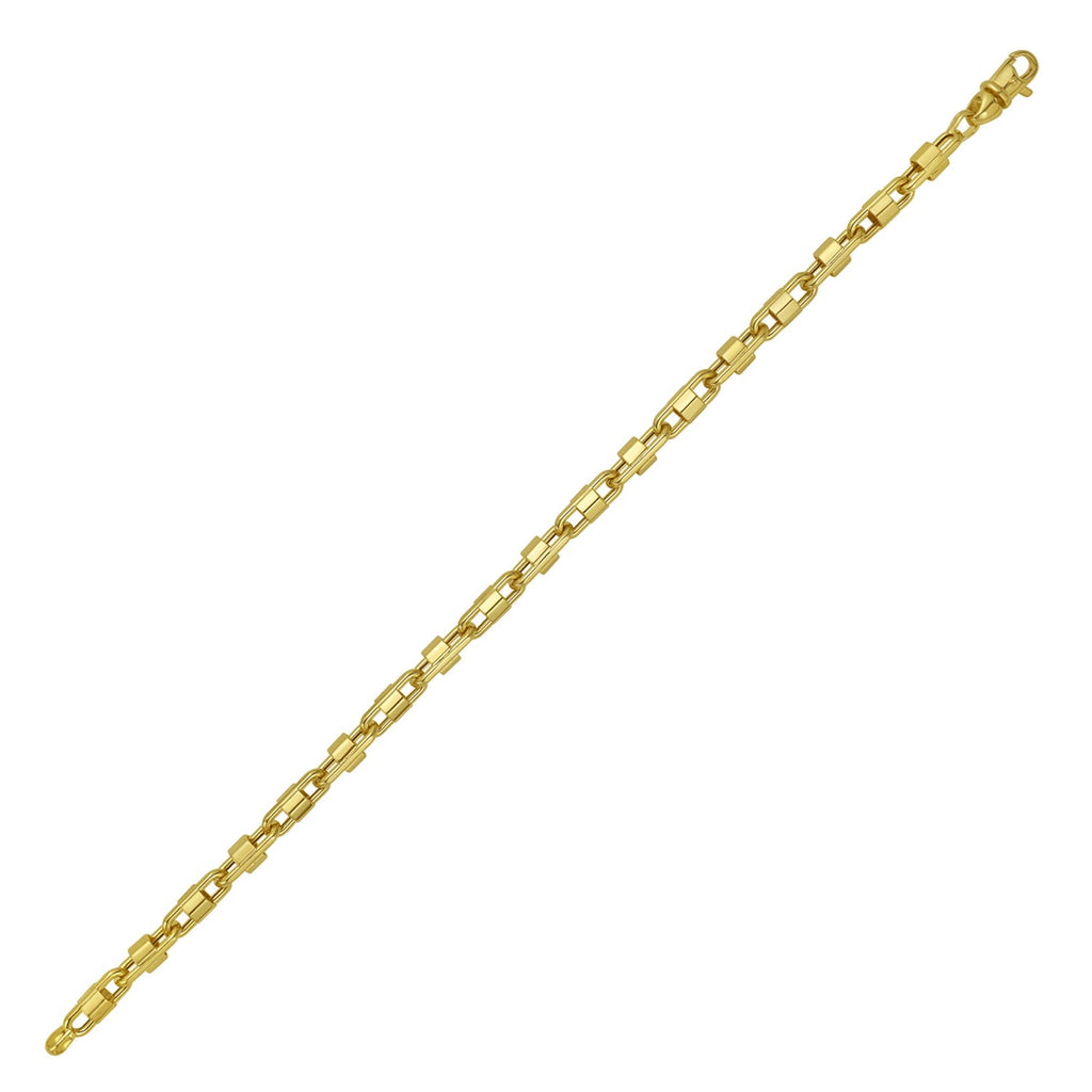 Square Byzantine Chain in 14KT Yellow Gold