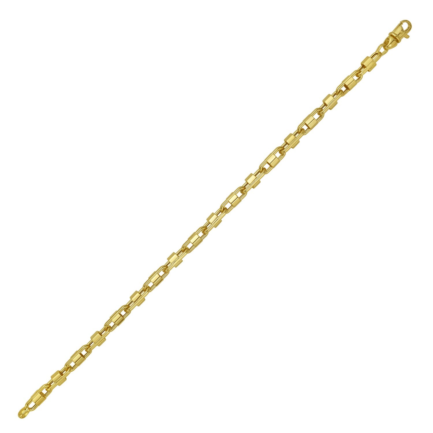 Square Byzantine Chain in 14KT Yellow Gold