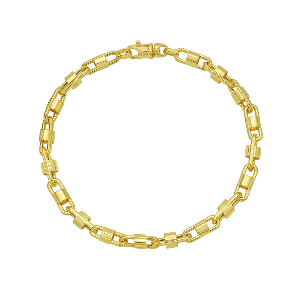 Square Byzantine Chain in 14KT Yellow Gold