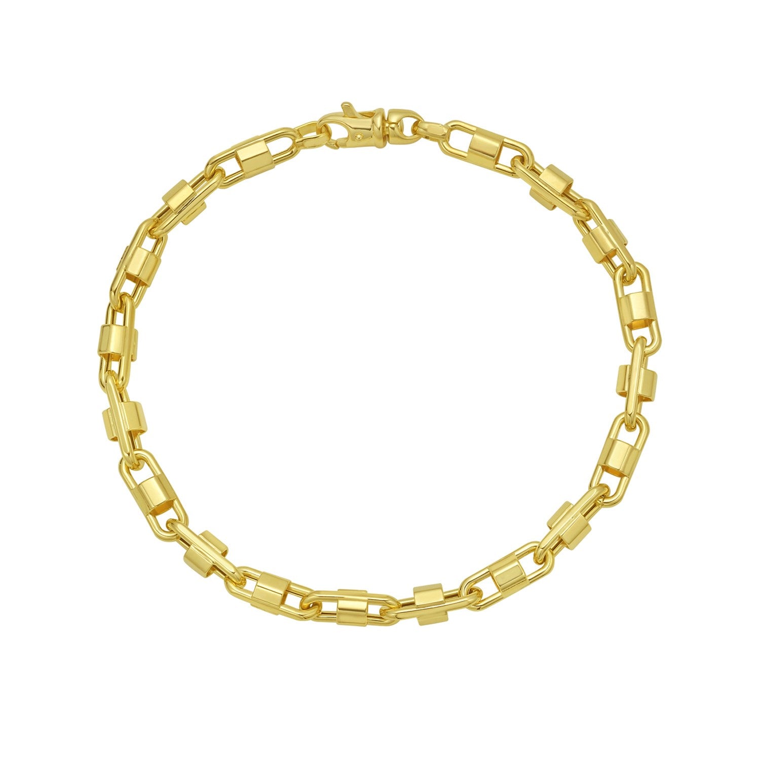 Square Byzantine Chain in 14KT Yellow Gold