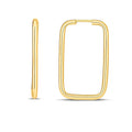 Endless Rectangle Hoops in 14K Yellow Gold