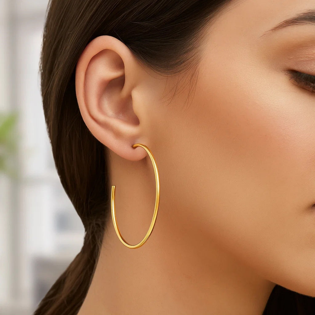 Polished Hoop in 14K Yellow Gold