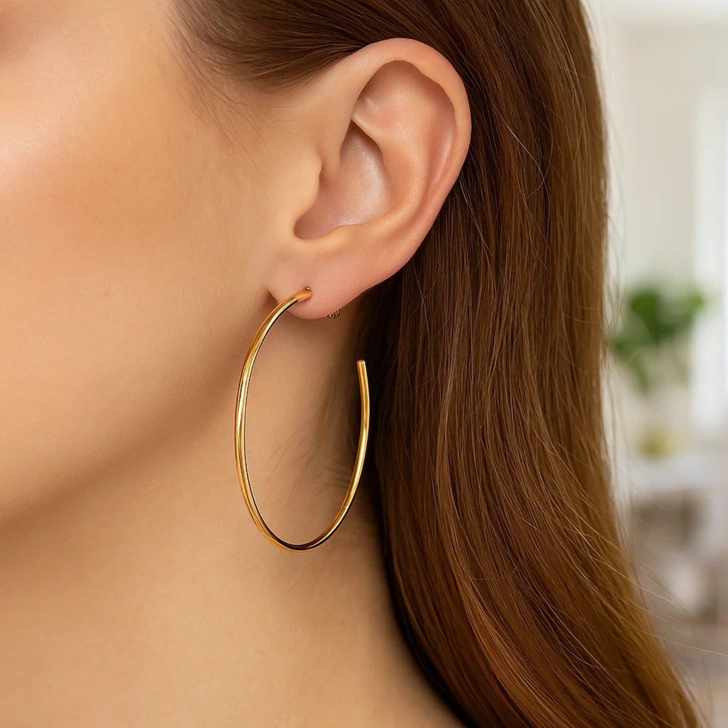 Polished Hoop in 14K Yellow Gold
